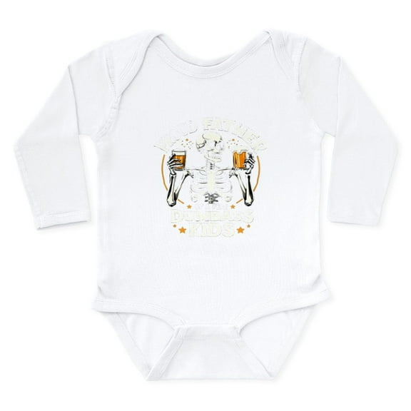 CafePress - Proud Father Of A Few Dumbass Kids - Long Sleeve Cotton Baby Bodysuit