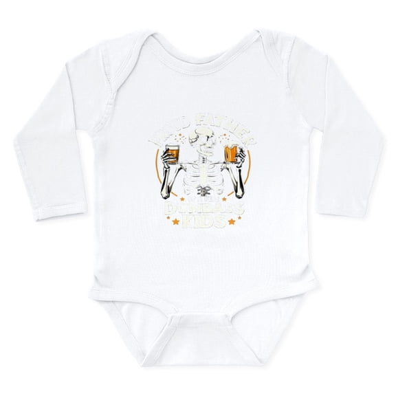 CafePress - Proud Father Of A Few Dumbass Kids - Long Sleeve Cotton Baby Bodysuit