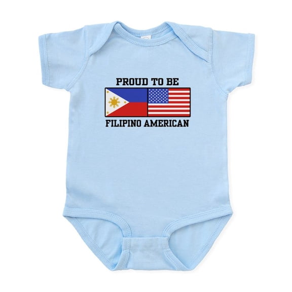 CafePress - Proud Filipino American Infant Bodysuit - Baby Light Bodysuit, Size Newborn - 24 Months