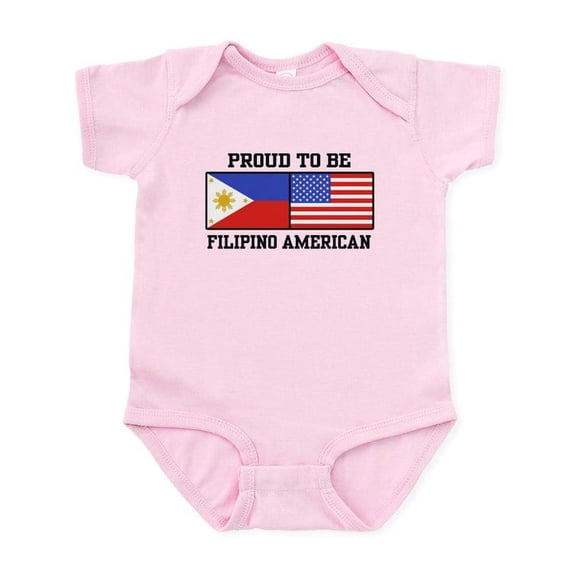 CafePress - Proud Filipino American Infant Bodysuit - Baby Light Bodysuit, Size Newborn - 24 Months