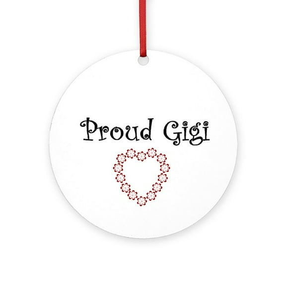 CafePress - Proud Gigi -  Round Wood Ornament 4"