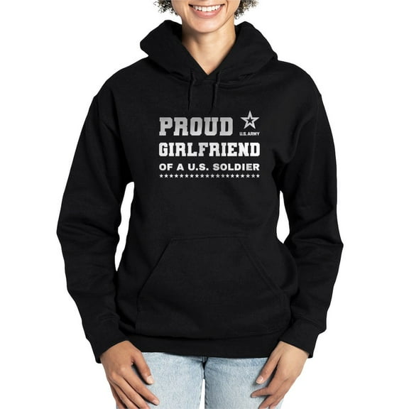 CafePress - Proud Girlfriend Of A Soldier White Sweatshirt - Pullover Hoodie, Classic & Comfortable Hooded Sweatshirt