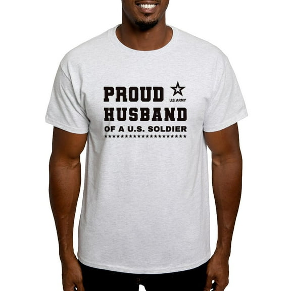 CafePress - Proud Husband Of A Soldier Black T Shirt - Men's Classic Graphic T-Shirt