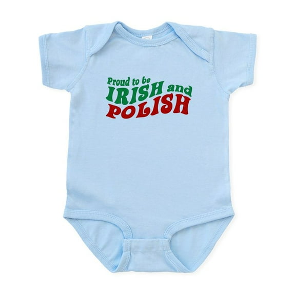CafePress - Proud Irish And Polish Infant Bodysuit - Baby Light Bodysuit, Size Newborn - 24 Months