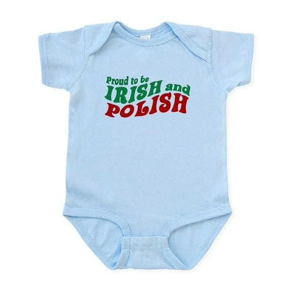 CafePress - Proud Irish And Polish Infant Bodysuit - Baby Light Bodysuit, Size Newborn - 24 Months