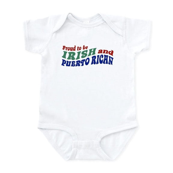 CafePress - Proud Irish Puerto Rican Infant Bodysuit - Baby Light Bodysuit, Size Newborn - 24 Months