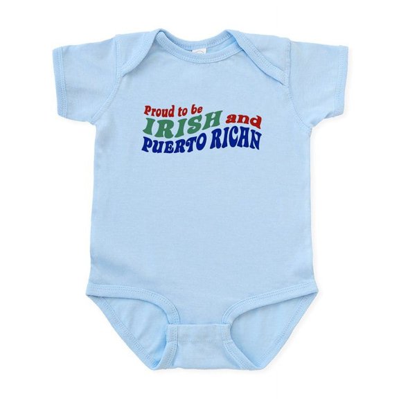 CafePress - Proud Irish Puerto Rican Infant Bodysuit - Baby Light Bodysuit, Size Newborn - 24 Months