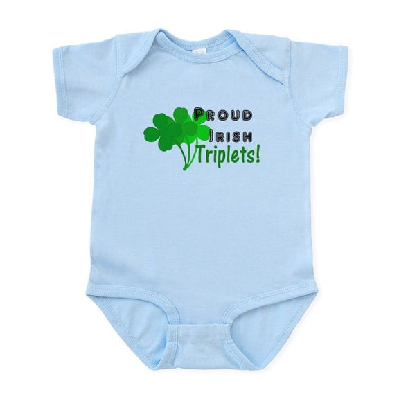 CafePress - Proud Irish Triplets Infant Bodysuit - Baby Light Bodysuit, Size Newborn - 24 Months