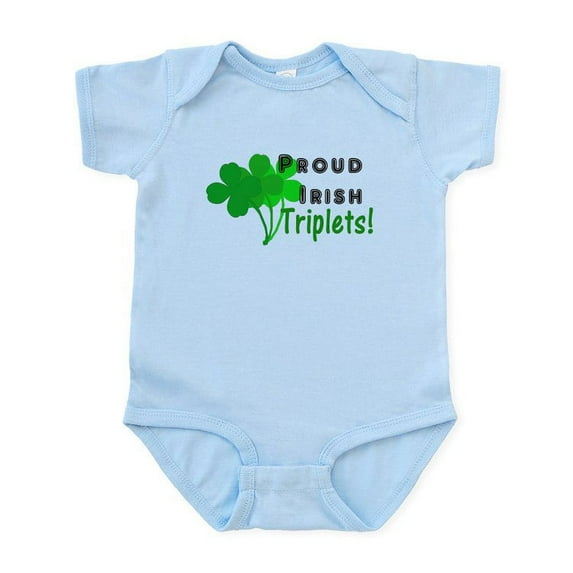 CafePress - Proud Irish Triplets Infant Bodysuit - Baby Light Bodysuit, Size Newborn - 24 Months