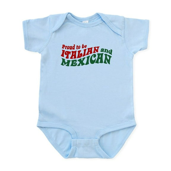 CafePress - Proud Italian And Mexican Infant Bodysuit - Baby Light Bodysuit, Size Newborn - 24 Months
