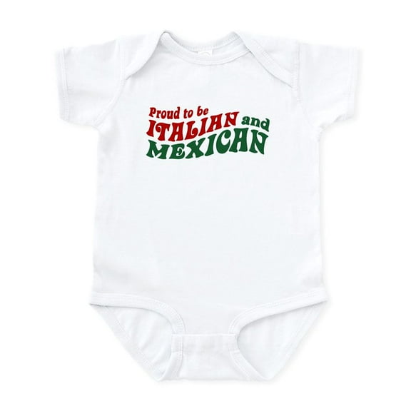 CafePress - Proud Italian And Mexican Infant Bodysuit - Baby Light Bodysuit, Size Newborn - 24 Months