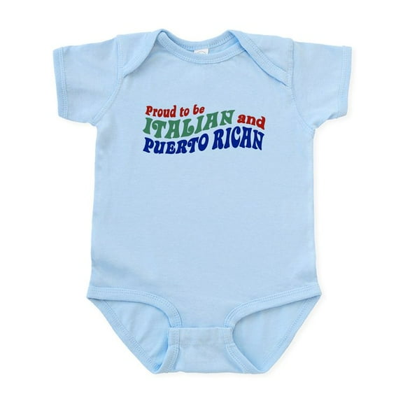 CafePress - Proud Italian Puerto Rican Infant Bodysuit - Baby Light Bodysuit, Size Newborn - 24 Months