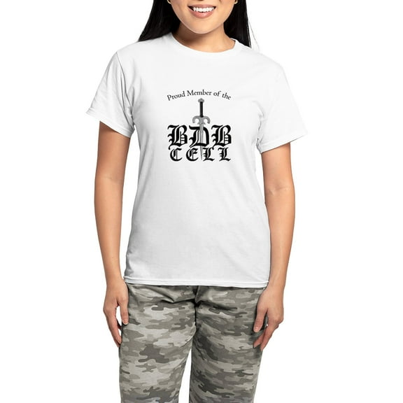 CafePress - Proud Member Of The BDB Cell Women's Light Pajamas - Women's Short Sleeve Print T-Shirt and Pants Light Cotton Pajama Set