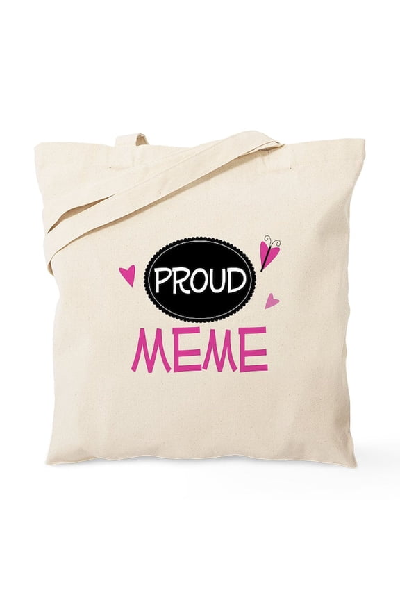 - Proud Meme Tote Bag - Unisex Canvas Tote Bag, Beige, 1-Piece