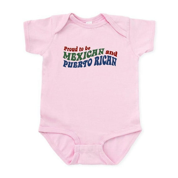 CafePress - Proud Mexican And Puerto Rican Infant Bodysuit - Baby Light Bodysuit, Size Newborn - 24 Months