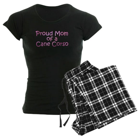 CafePress - Proud Mom Of A Cane Corso Women's Dark Pajamas - Women's Short Sleeve Print T-Shirt and Pants Dark Cotton Pajama Set
