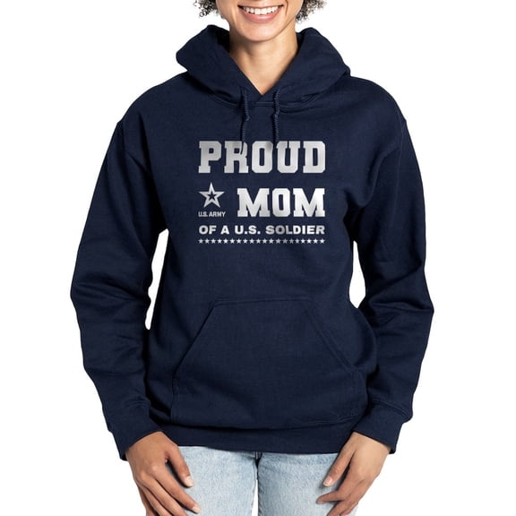 CafePress - Proud Mom Of A Soldier White Sweatshirt - Pullover Hoodie, Classic & Comfortable Hooded Sweatshirt
