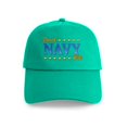 thumbnail image 1 of CafePress - Proud Navy Wife Cap - Adjustable 100% Brushed Unisex Casual Cotton Baseball Cap, Beige, 1, 1 of 2