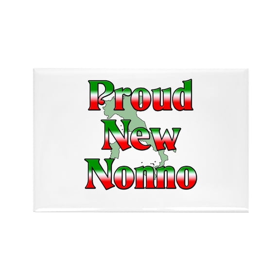 CafePress - Proud New Nonno - Rectangle Magnet, 2"x3" Refrigerator Magnet