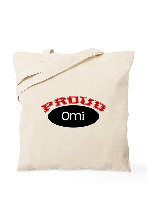 - Proud Omi Tote Bag - Unisex Canvas Tote Bag, Beige, 1-Piece