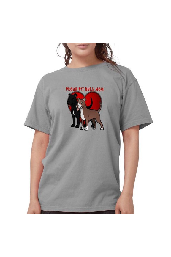 - Proud Pit Bull Mom T Shirt - Womens Comfort ColorsĀ® Shirt