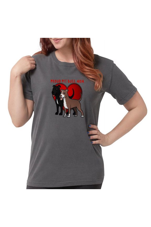 - Proud Pit Bull Mom T Shirt - Womens Comfort Colors® Shirt