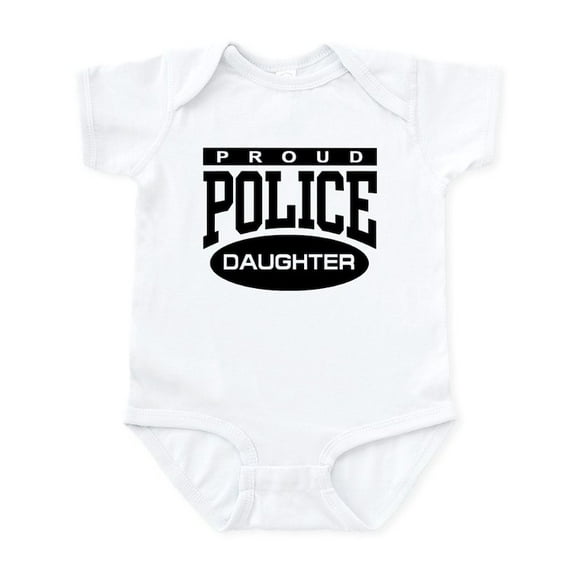 CafePress - Proud Police Daughter Infant Bodysuit - Baby Light Bodysuit, Size Newborn - 24 Months