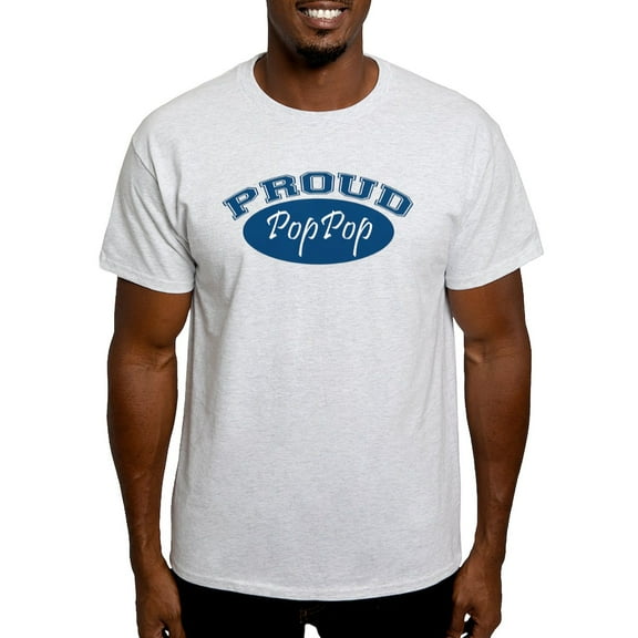CafePress - Proud Poppop (Blue) Light T Shirt - Men's Classic Graphic T-Shirt