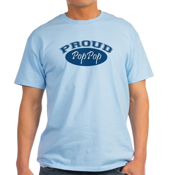CafePress - Proud Poppop (Blue) Light T Shirt - Men's Classic Graphic T-Shirt