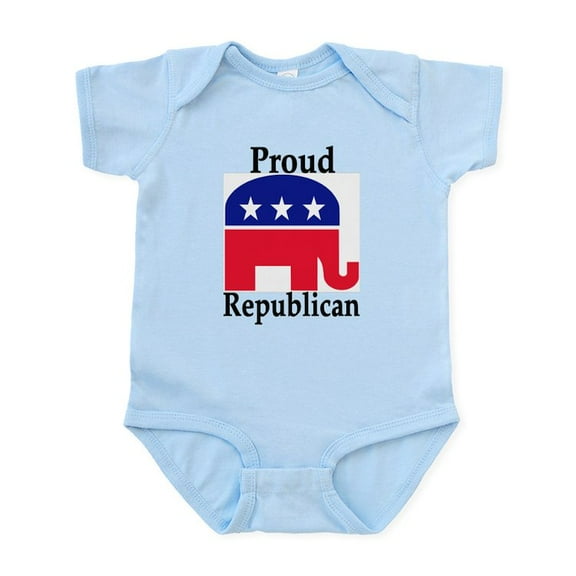 CafePress - Proud Republican Infant Bodysuit - Baby Light Bodysuit, Size Newborn - 24 Months