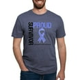 thumbnail image 1 of CafePress - Proud Survivor Esophageal Cancer Men's Deluxe T - Mens Tri-blend T-Shirt, 1 of 4