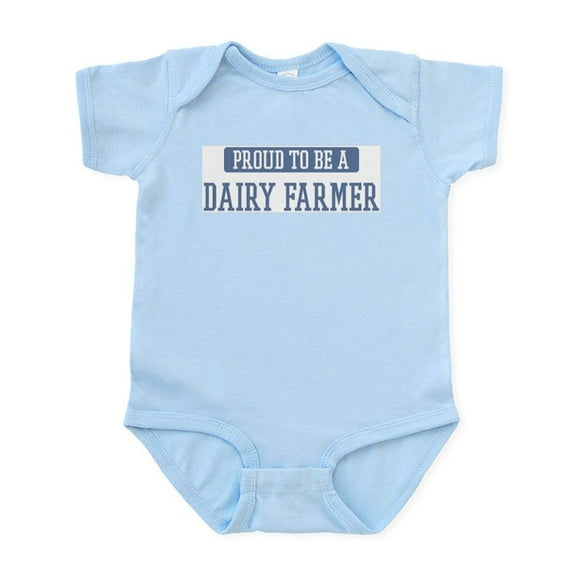 CafePress - Proud To Be A Dairy Farmer Infant Bodysuit - Baby Light Bodysuit, Size Newborn - 24 Months