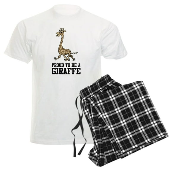 CafePress - Proud To Be A Giraffe Men's Light Pajamas - Men's Light Loose Fit Cotton Pajama Set
