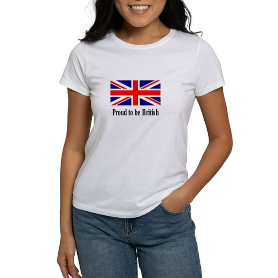 CafePress - Proud To Be British Women's T Shirt - Women's Classic T-Shirt