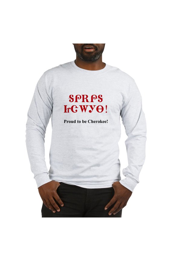 - Proud To Be Cherokee Long Sleeve T Shirt - Unisex Cotton Long Sleeve T-Shirt