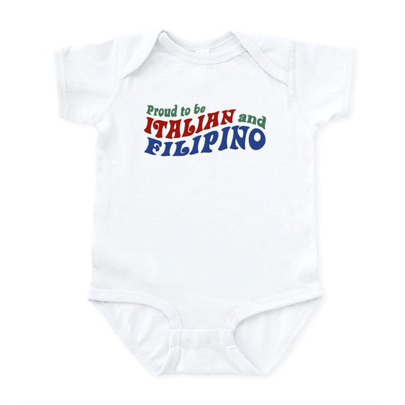 CafePress - Proud To Be Italian And Filipino Infant Bodysuit - Baby Light Bodysuit, Size Newborn - 24 Months