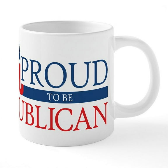 CafePress - Proud To Be Republican Mugs - 20 Oz White Ceramic Mega Mug