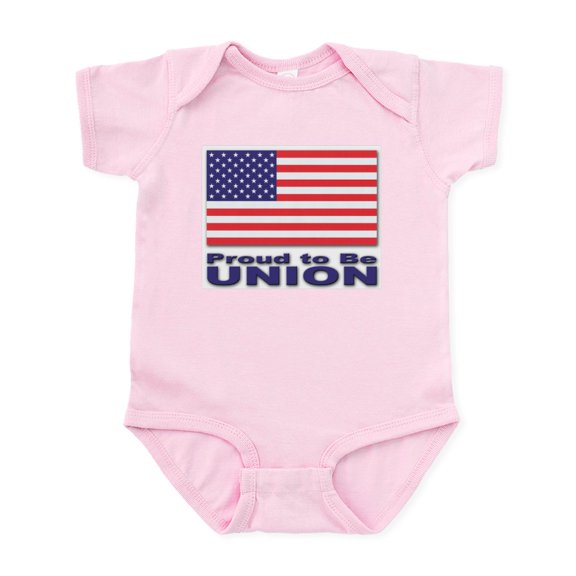 CafePress - Proud To Be Union Infant Creeper - Baby Light Bodysuit, Size Newborn - 24 Months