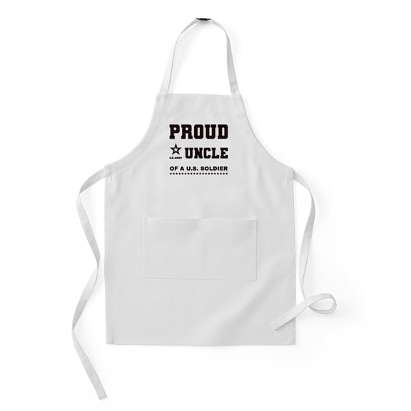 CafePress - Proud Uncle Of A Soldier Black - Kids Apron