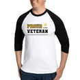 thumbnail image 1 of CafePress - Proud Veteran Black And Gold Baseball Jersey - Cotton Baseball Jersey, 3/4 Raglan Sleeve Shirt, 1 of 4