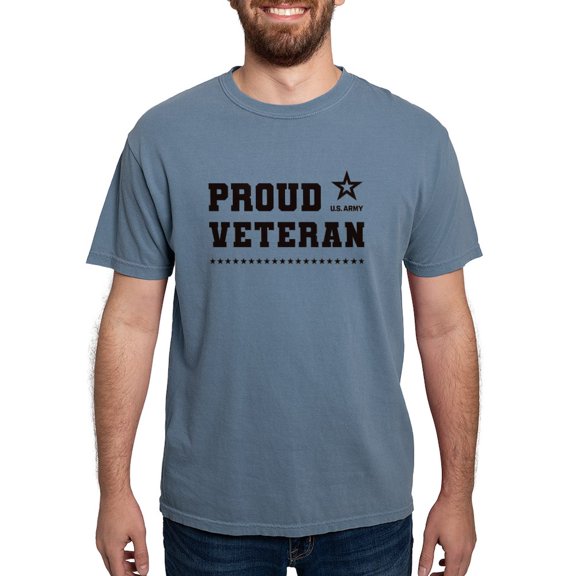 CafePress - Proud Veteran Black T Shirt - Mens Comfort Colors Shirt