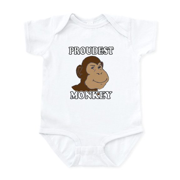 CafePress - Proudest Monkey Infant Bodysuit - Baby Light Bodysuit, Size Newborn - 24 Months