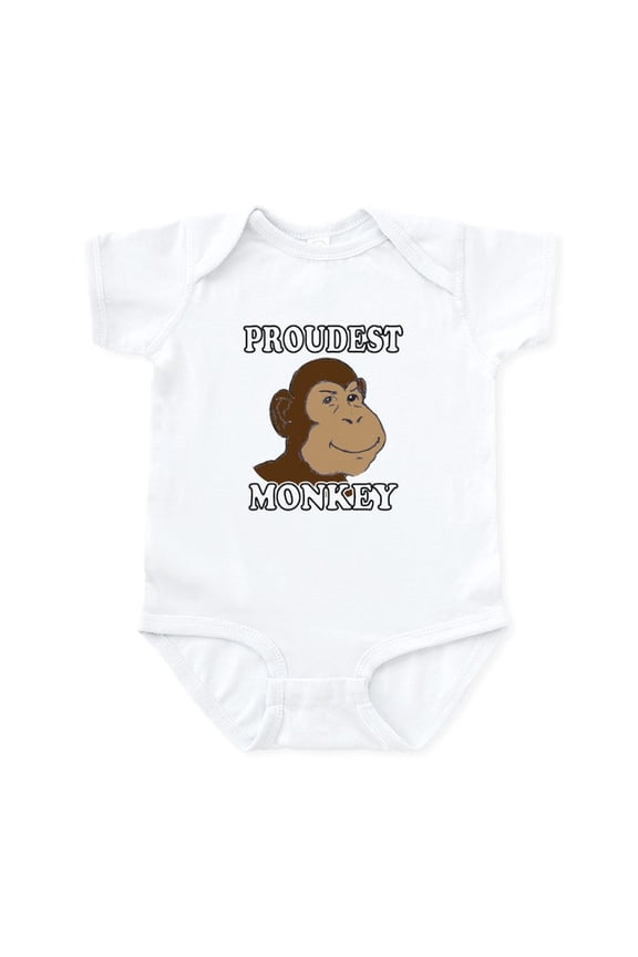 - Proudest Monkey Infant Bodysuit - Baby Light Bodysuit, Size Newborn - 24 Months