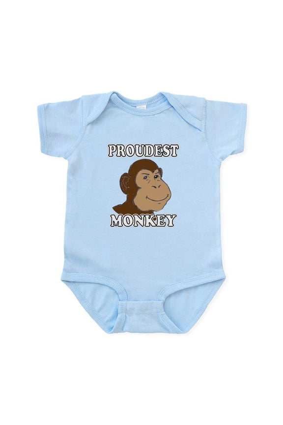 - Proudest Monkey Infant Bodysuit - Baby Light Bodysuit, Size Newborn - 24 Months