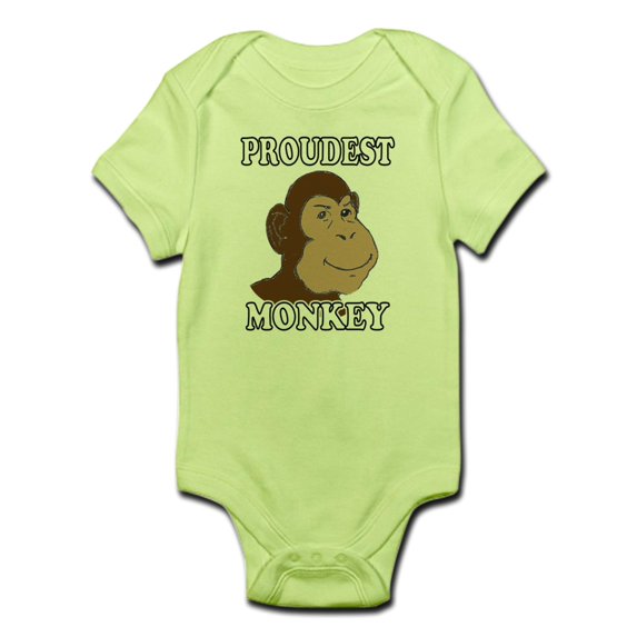 CafePress - Proudest Monkey Infant Bodysuit - Baby Light Bodysuit