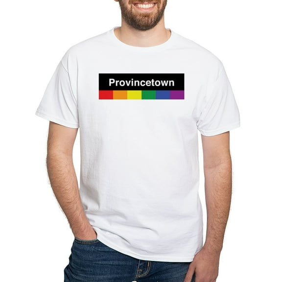 CafePress - Provincetown White T Shirt - Men's White Classic Cotton T-Shirts