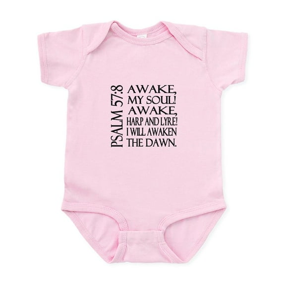 CafePress - Psalm 57:8 Infant Bodysuit - Baby Light Bodysuit, Size Newborn - 24 Months