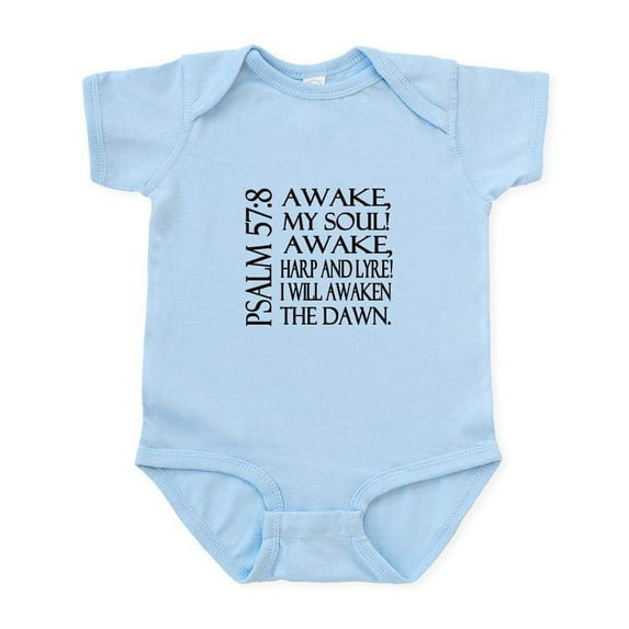 CafePress - Psalm 57:8 Infant Bodysuit - Baby Light Bodysuit, Size Newborn - 24 Months