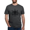 thumbnail image 1 of CafePress - Psi Upsilon Black And White Crest T Shirt - Mens Tri-blend T-Shirt, 1 of 4