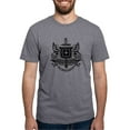 thumbnail image 1 of CafePress - Psi Upsilon Black And White Crest T Shirt - Mens Tri-blend T-Shirt, 1 of 4